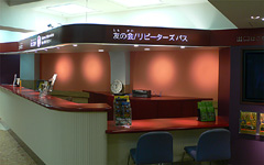 上野 国立科学博物館受付カウンター